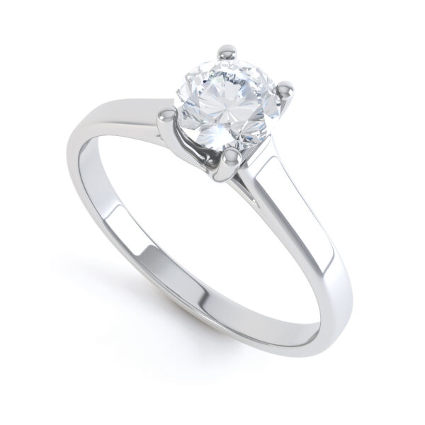 Round Single Stone Engagement Ring