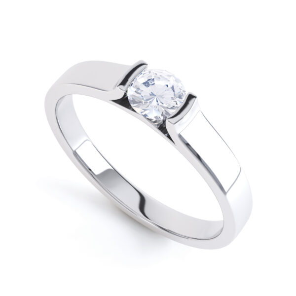 Round Single Stone Engagement Rings