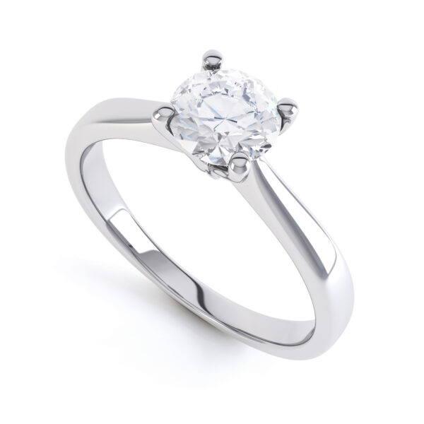 Round Single Stone Engagement Ring