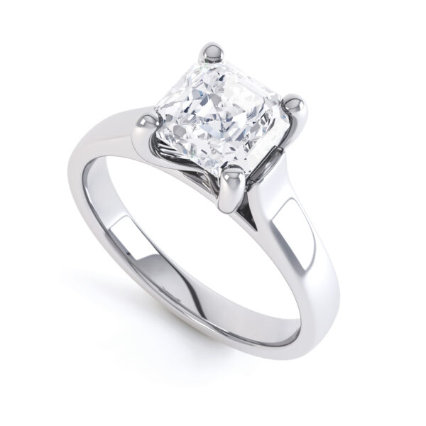 Beautiful Asscher Engagement Ring