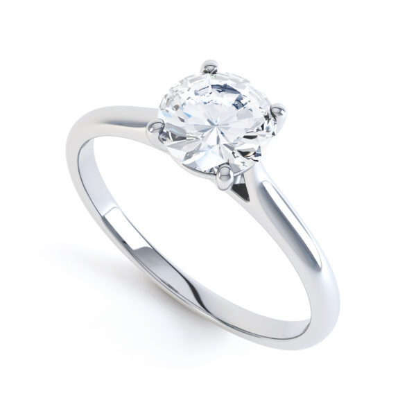 Round Single Stone Engagement Ring