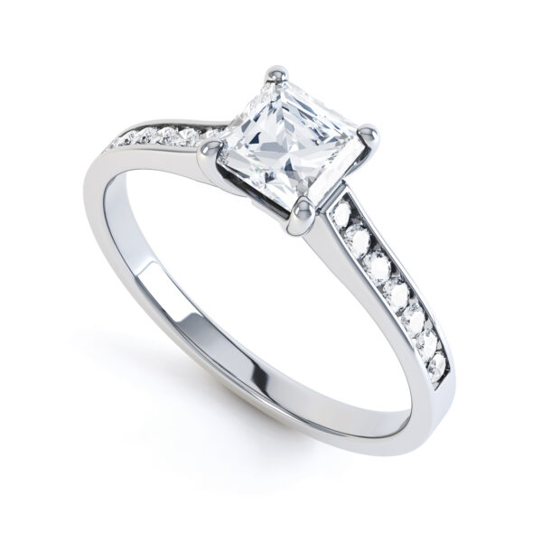 Beautiful Shoulders Set Engagement Ring