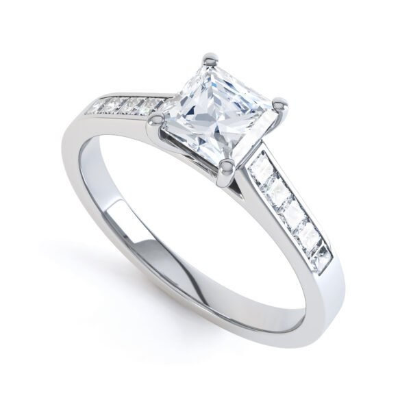 Beautiful Shoulders Set Engagement Ring