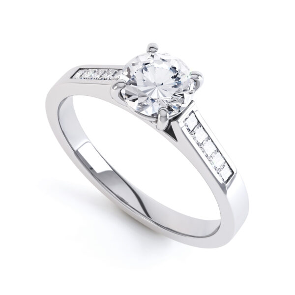 Beautiful Shoulders Set Engagement Ring