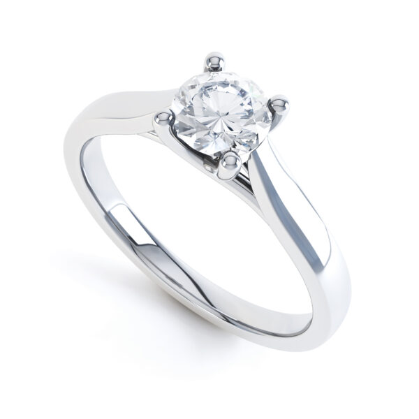 Round Single Stone Engagement Ring