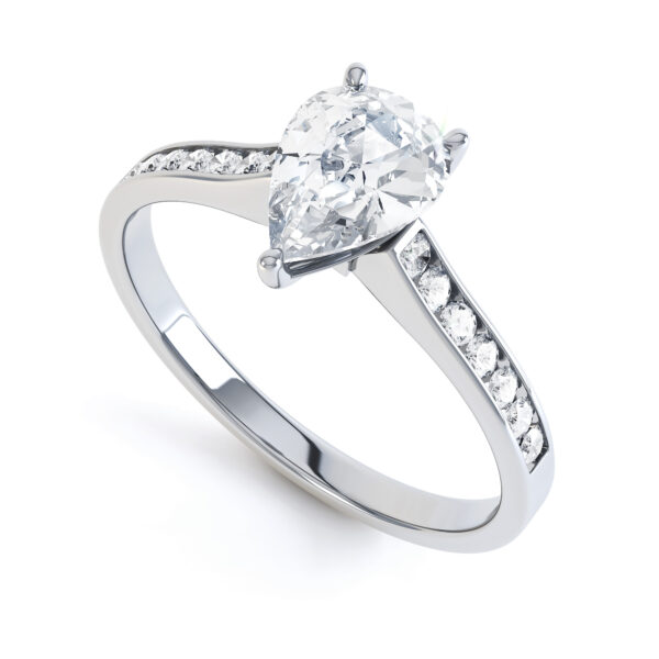 Beautiful Shoulders Set Engagement Ring