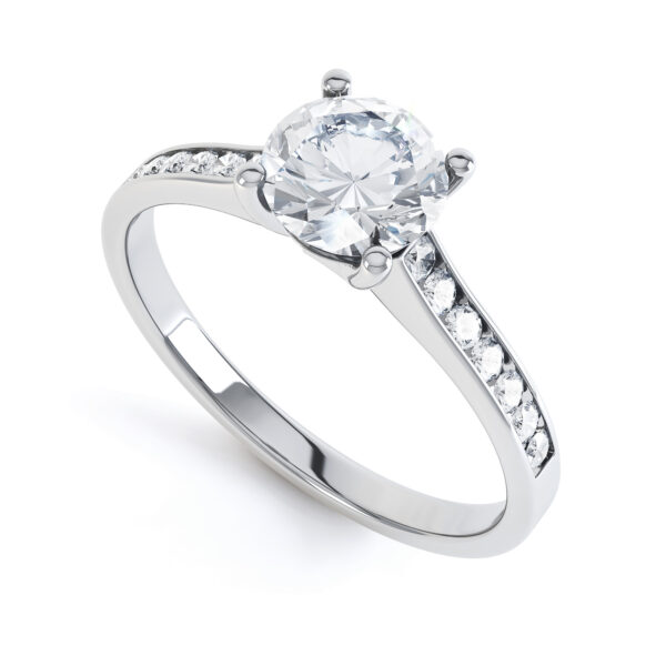 Beautiful Shoulders Set Engagement Ring