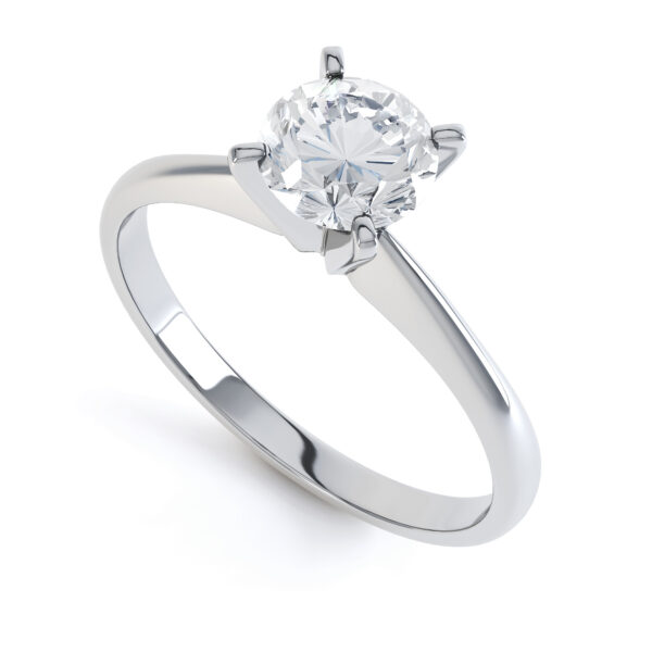 Round Single Stone Engagement Ring