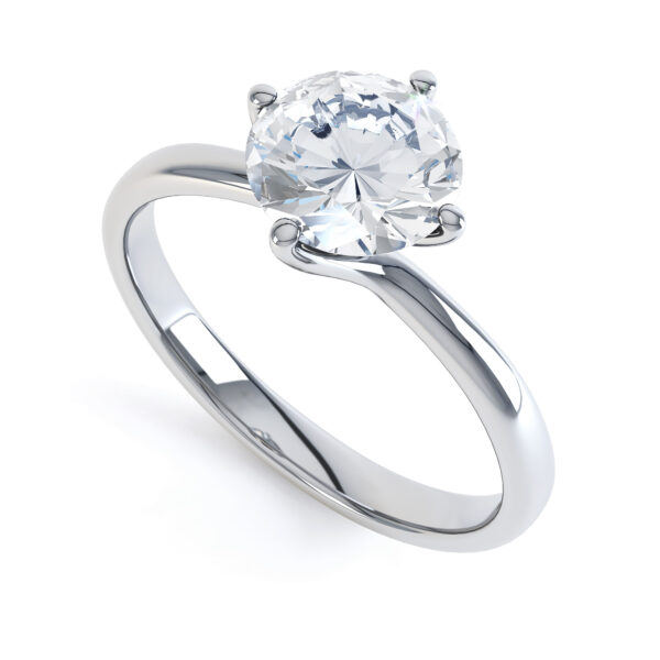 Round Single Stone Engagement Ring