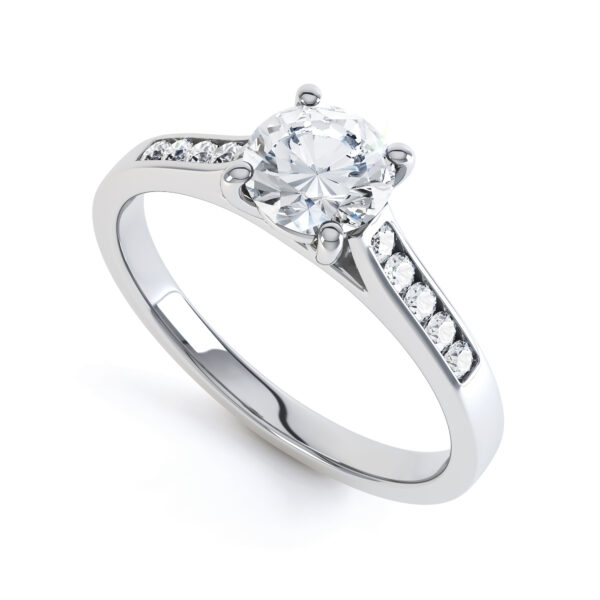 Beautiful Shoulders Set Engagement Ring