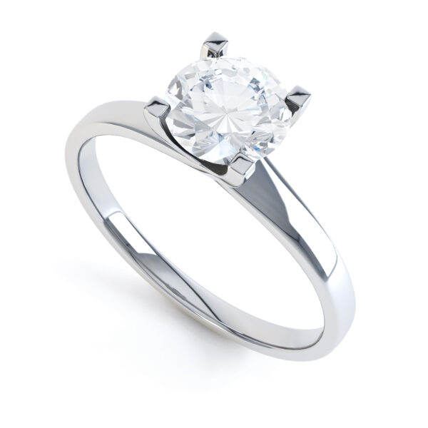 Round Single Stone Engagement Ring
