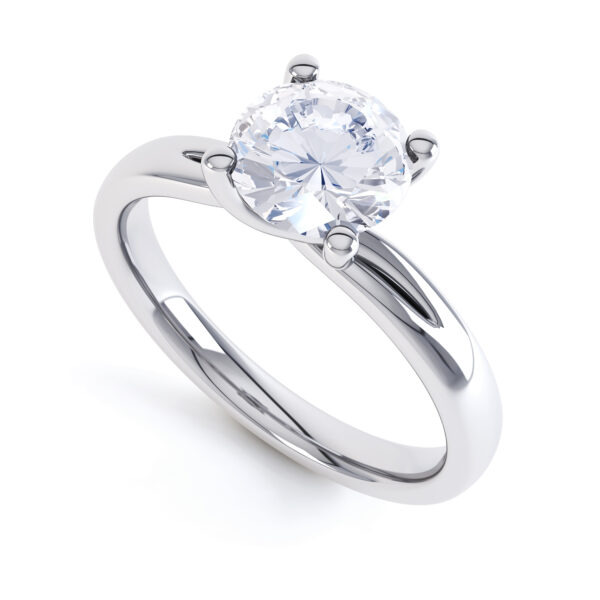 Round Single Stone Engagement Ring