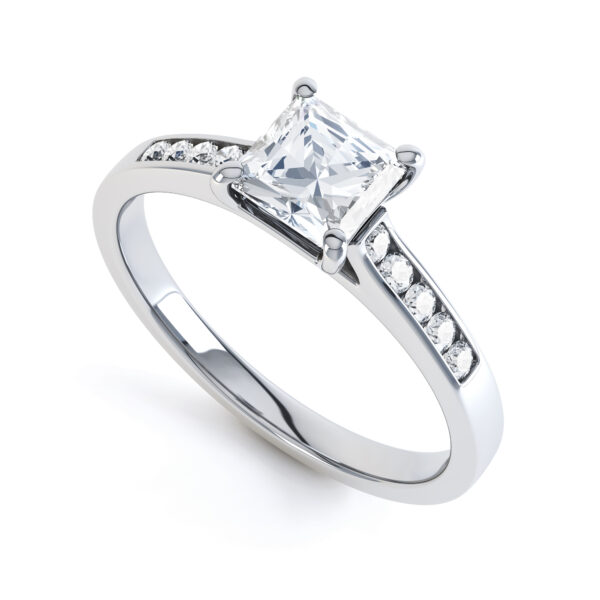 Beautiful Shoulders Set Engagement Ring