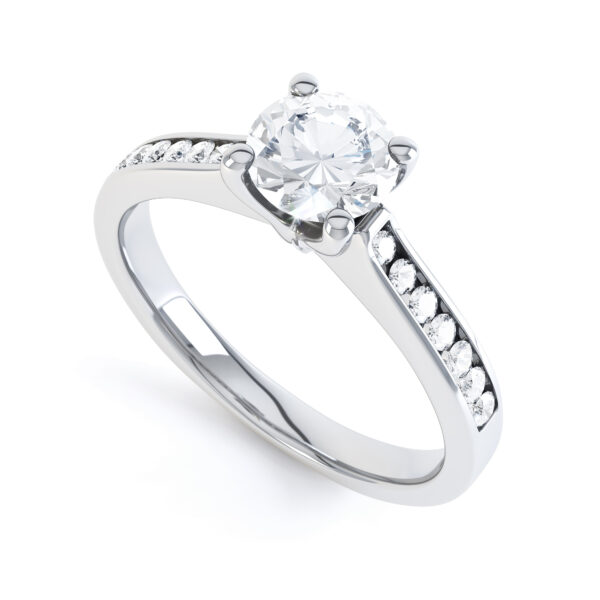 Beautiful Shoulders Set Engagement Ring