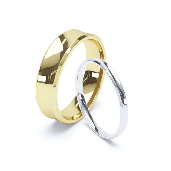 Concave Wedding Ring