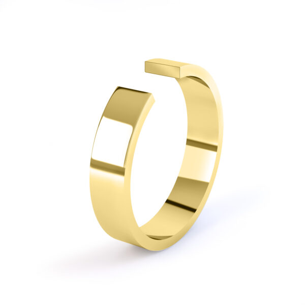 Flat Profile Cut Wedding Ring